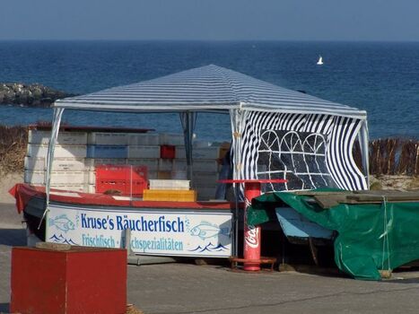 Fischerbuden am Strand