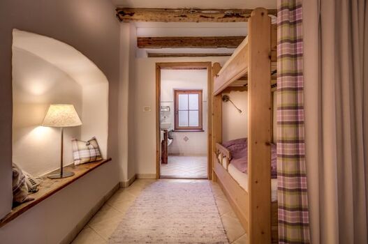 der Vorraum mit Stockbett