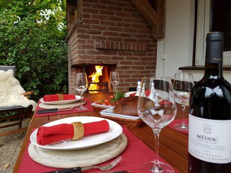 Grillen auf der Terasse