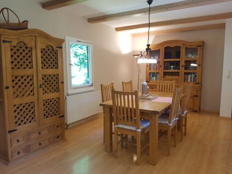 Essbereich im Wohnzimmer