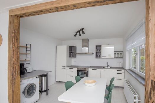 Die offene Küche mit allem Komfort