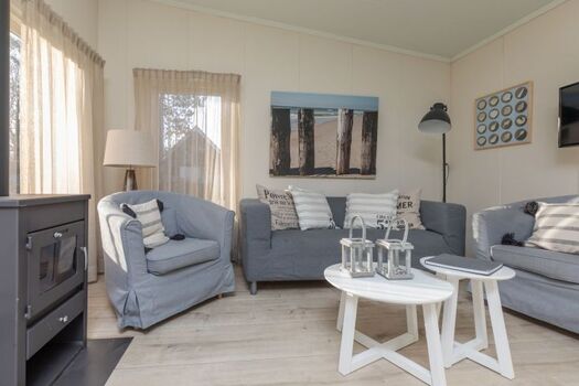 Das helle Wohnzimmer mit Holzkamin (2017)