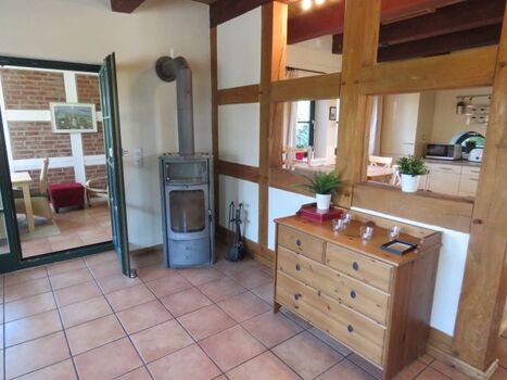 Kaminofen im Wohnraum