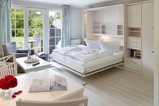 Schlafbereich im Wohnzimmer