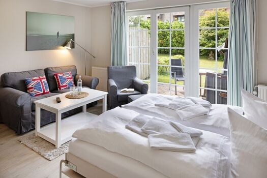 Schlafbereich im Wohnzimmer