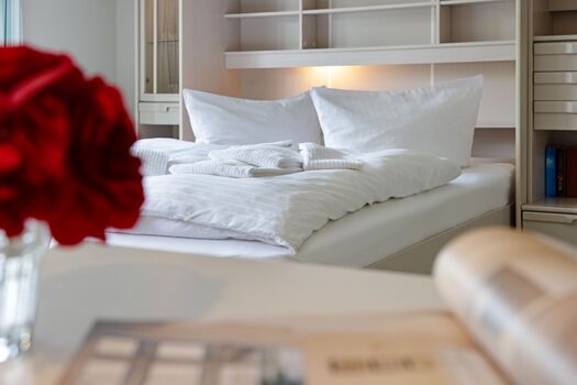 Schlafbereich im Wohnzimmer