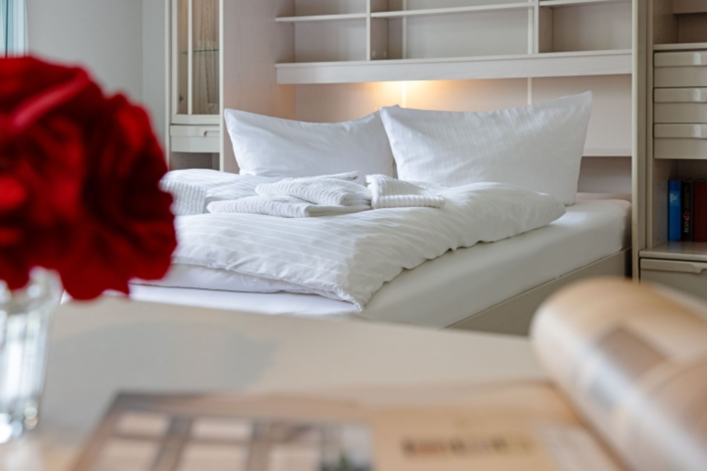 Schlafbereich im Wohnzimmer