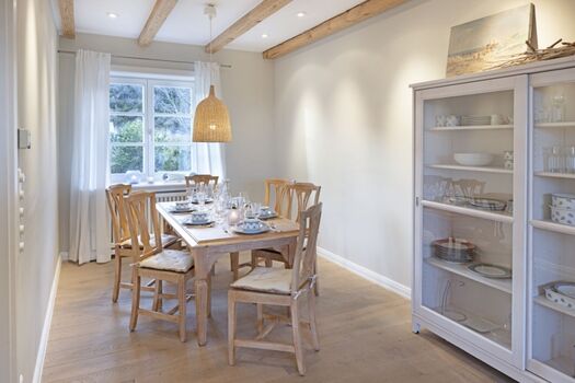 Essbereich im Wohnzimmer