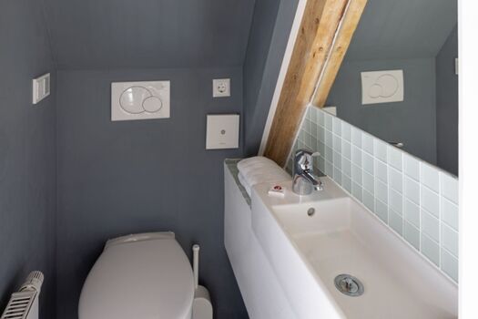 separates WC vom Badezimmer eins