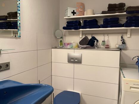 Bad mit Waschtrockner