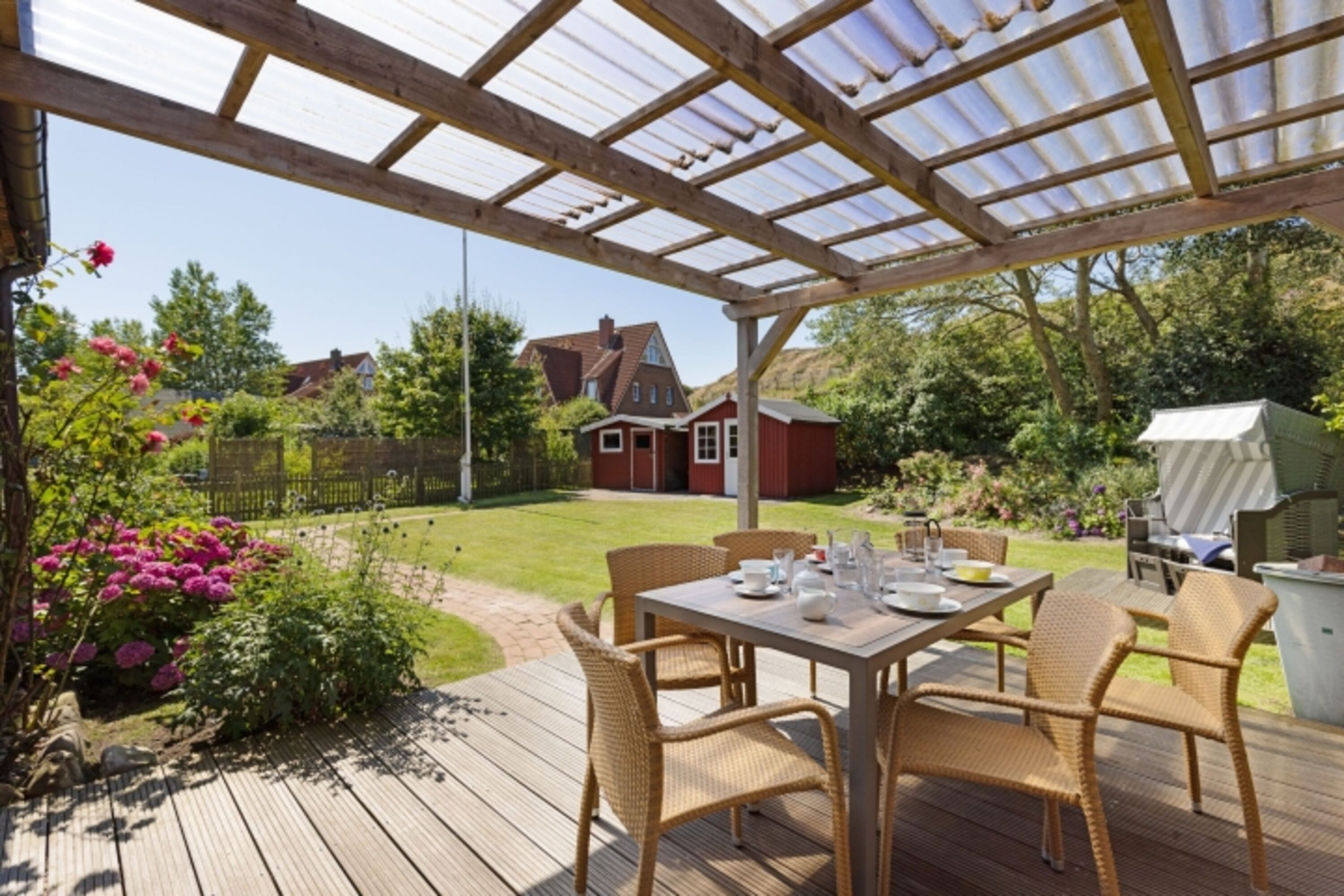 Terrasse und Garten