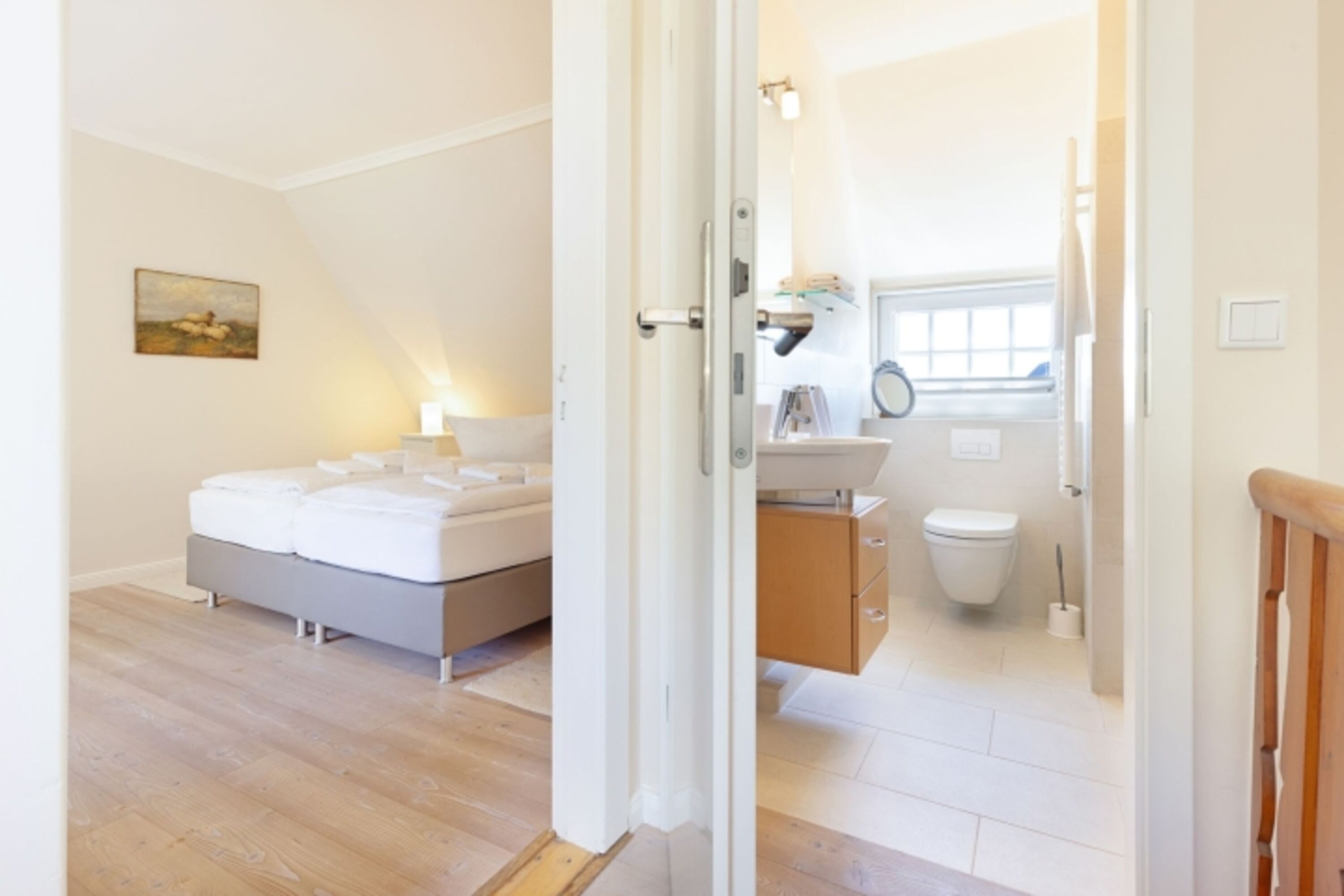Schlafzimmer eins im OG