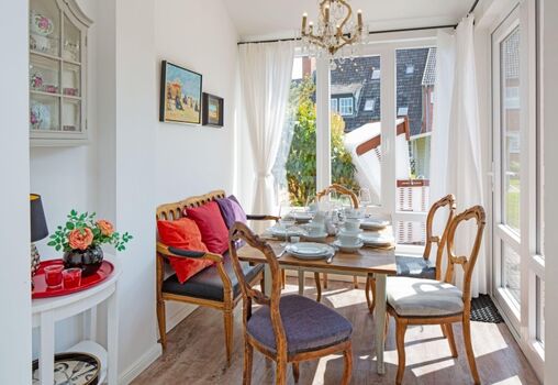 Essbereich im Wintergarten