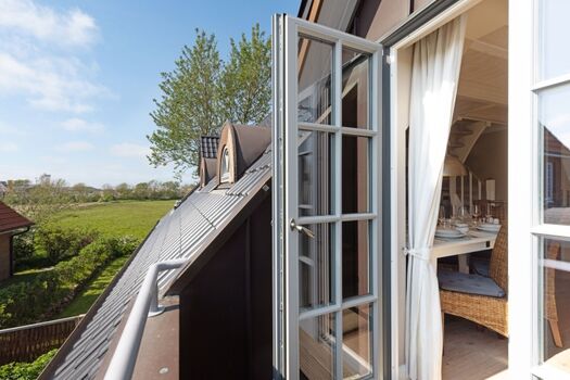 Ausblick vom französischen Balkon