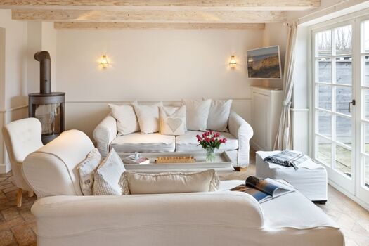 Wohnbereich mit Kamin