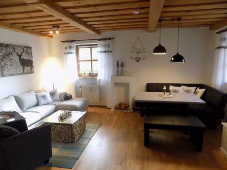 Großer Wohn-Ess-Schlafraum