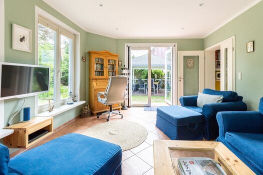 Wohnzimmer im Wintergarten