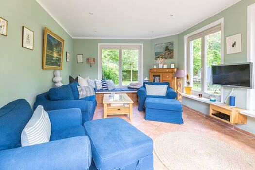 Wohnzimmer im Wintergarten