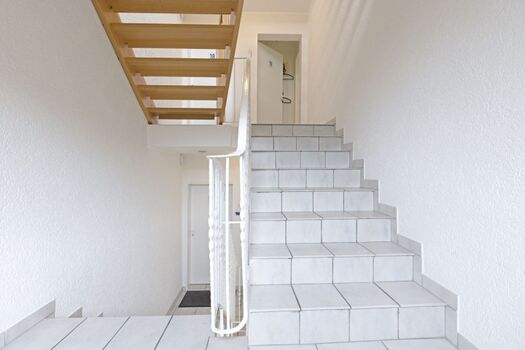Treppenhaus des Appartementhauses