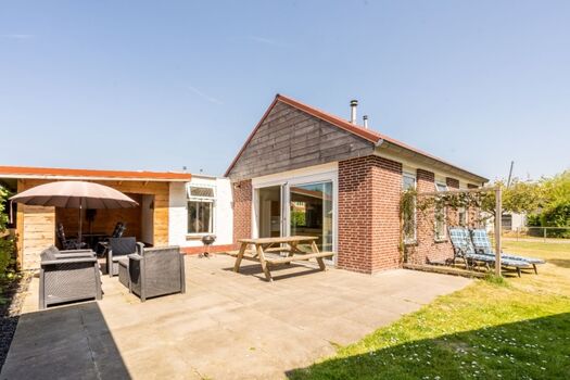 Das gemütliche Ferienhaus mit sonniger Terrasse