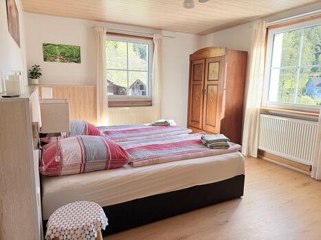 Schlafzimmer mit Sauna