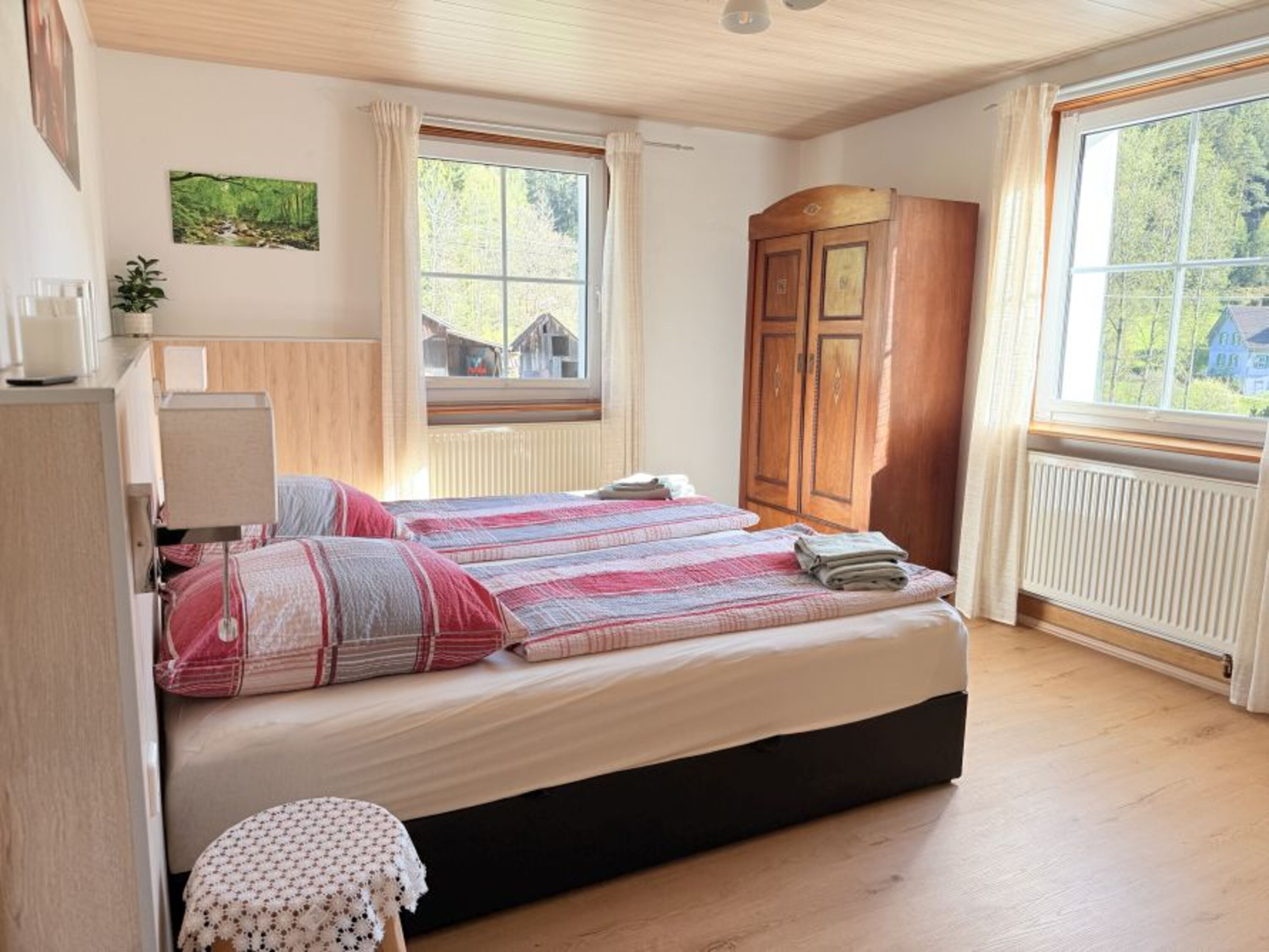 Schlafzimmer mit Infrarotsauna