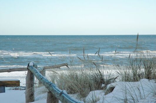 Strand im Winter