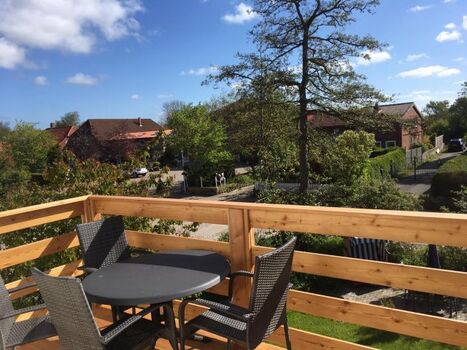 Balkon mit Morgensonne