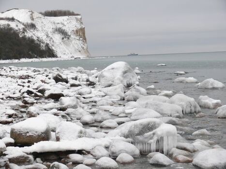Blick von Vitt zum Kap Arkona Winter