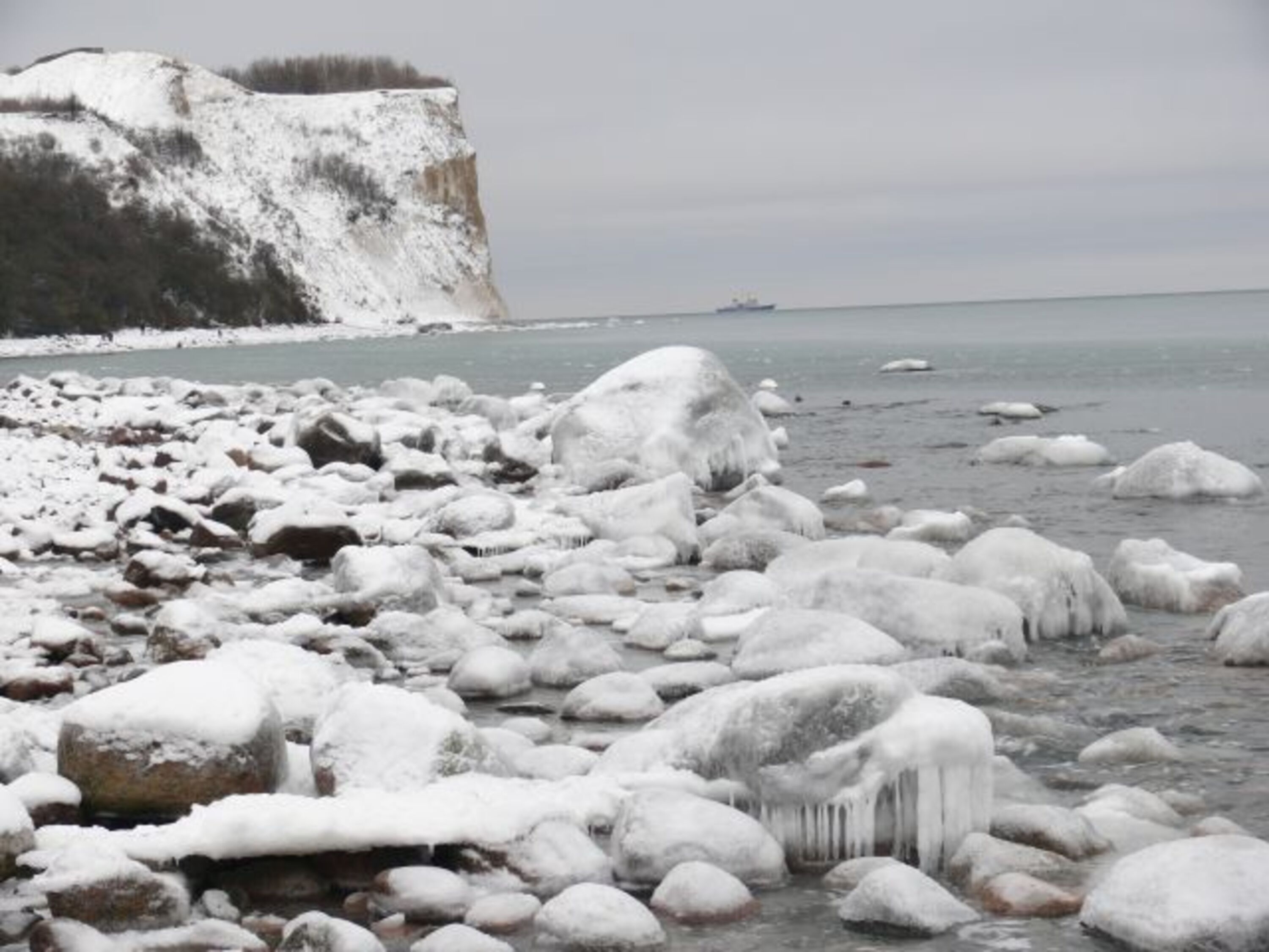 Blick von Vitt zum Kap Arkona Winter