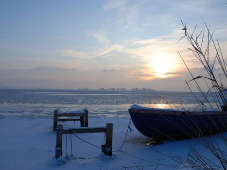 Orther Bucht im Winter 