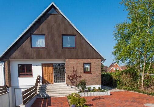 Vorderansicht vom Ferienhaus Wiesengrund 