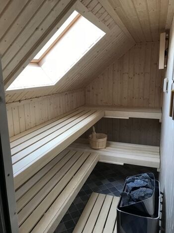 finnische Sauna mit Sternenblick