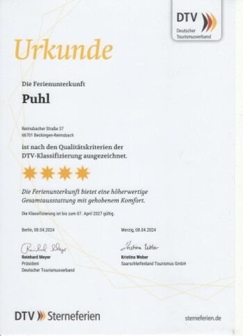 DTV 4 Sterne Klassifizierung