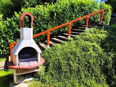 Grill und Treppe Ferienhaus Nora