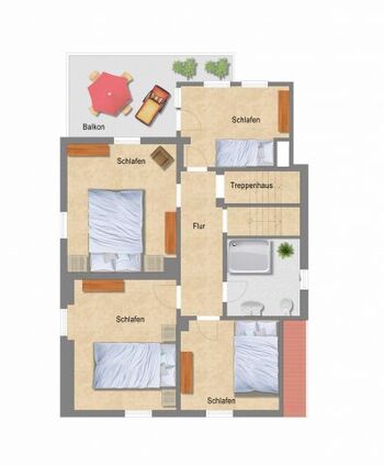 Grundriss Obergeschoss