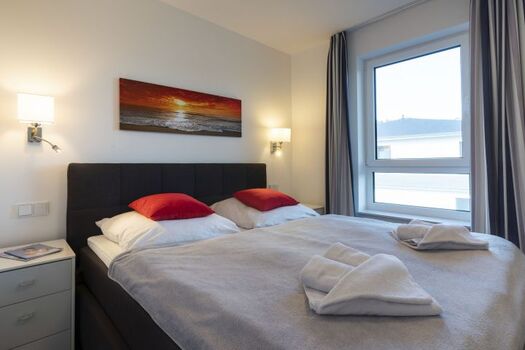 zweites Schlafzimmer mit TV