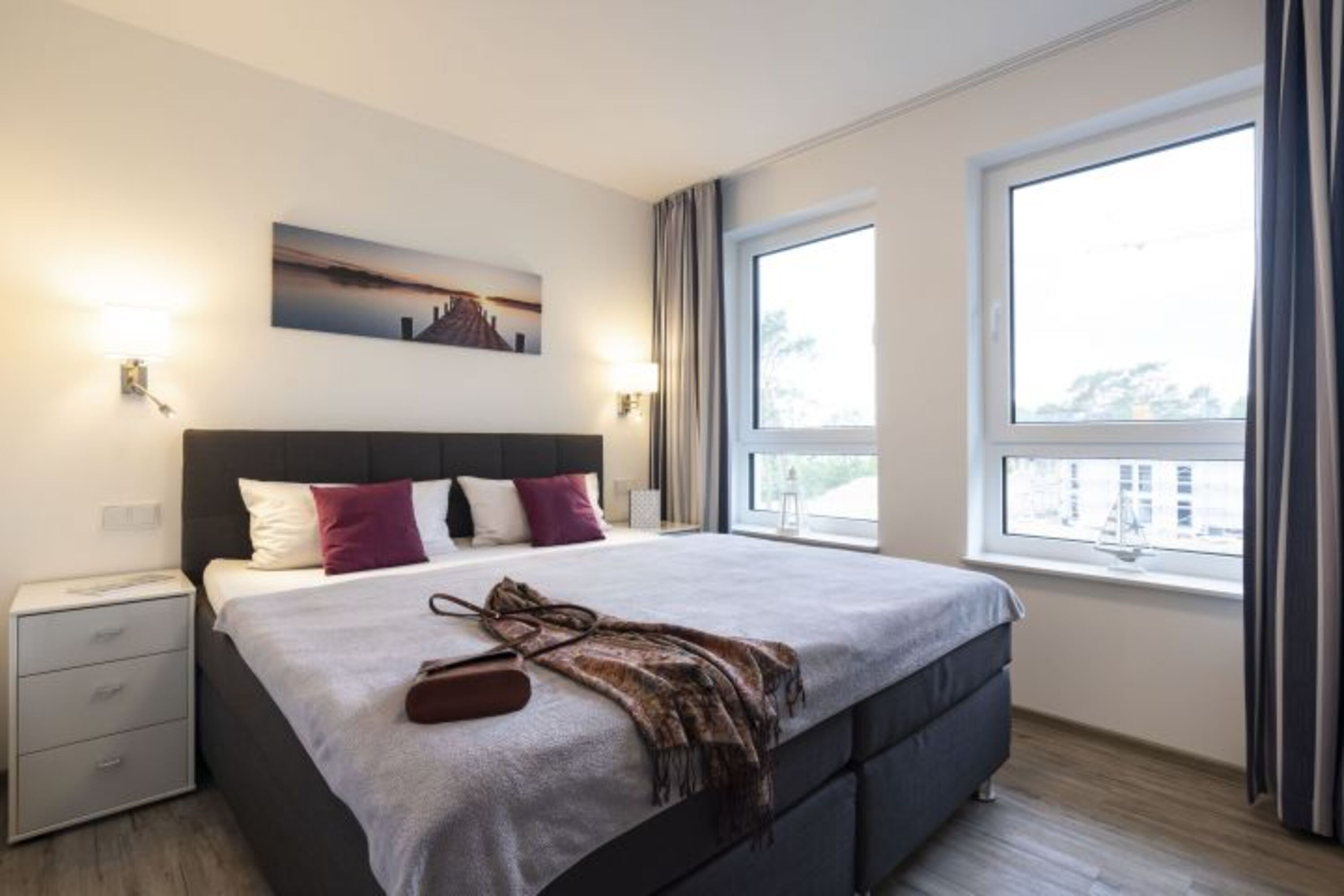 zweites Schlafzimmer mit TV