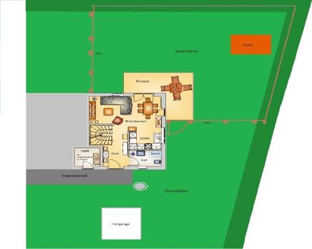 Grundriss EG mit Außenbereich