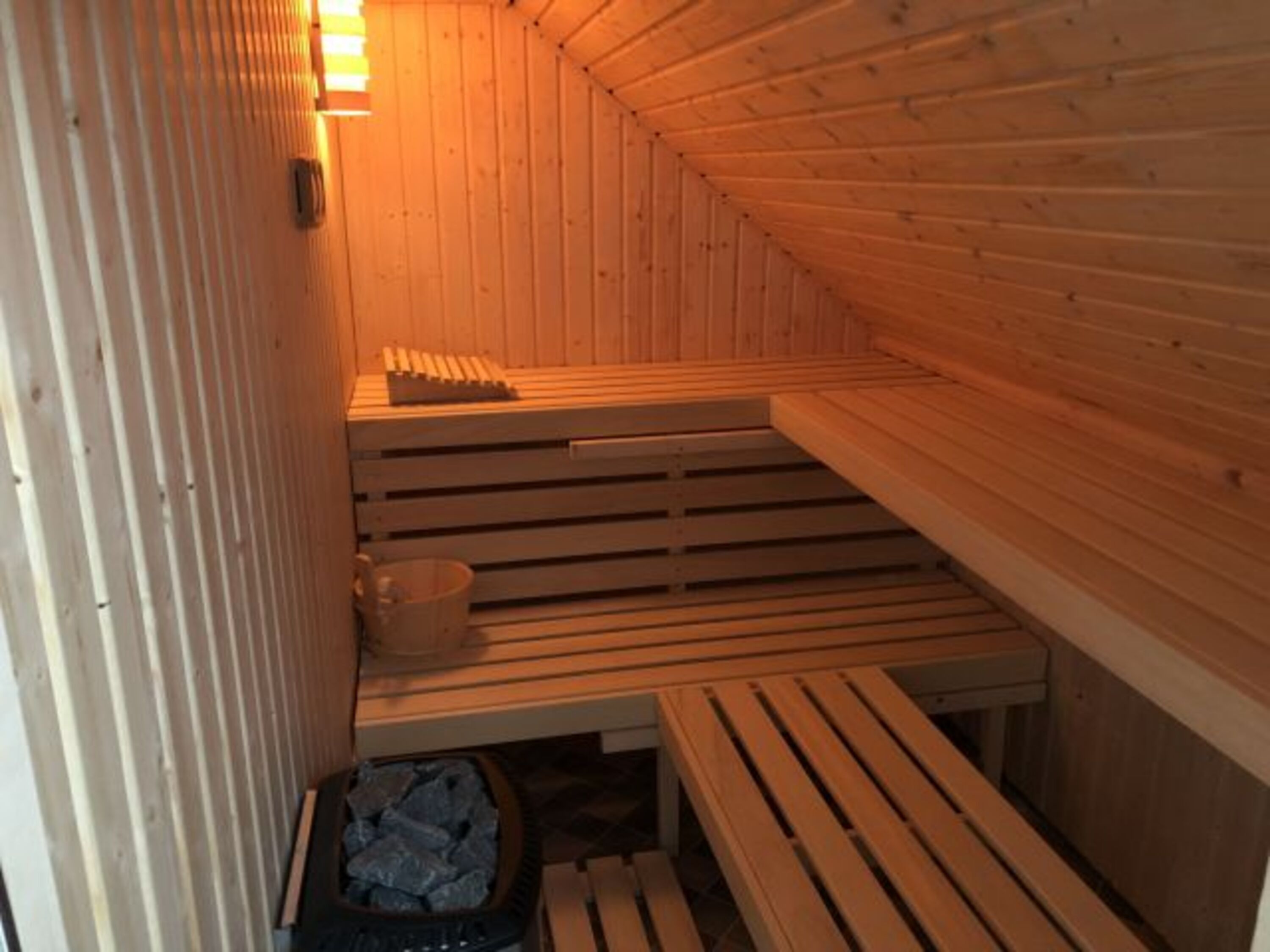 finnische Sauna mit Vorraum