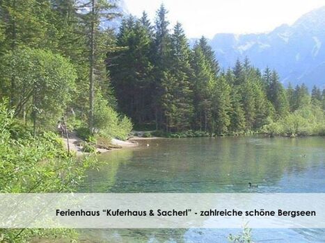 Viele schöne Bergseen im Salzkammergut. 