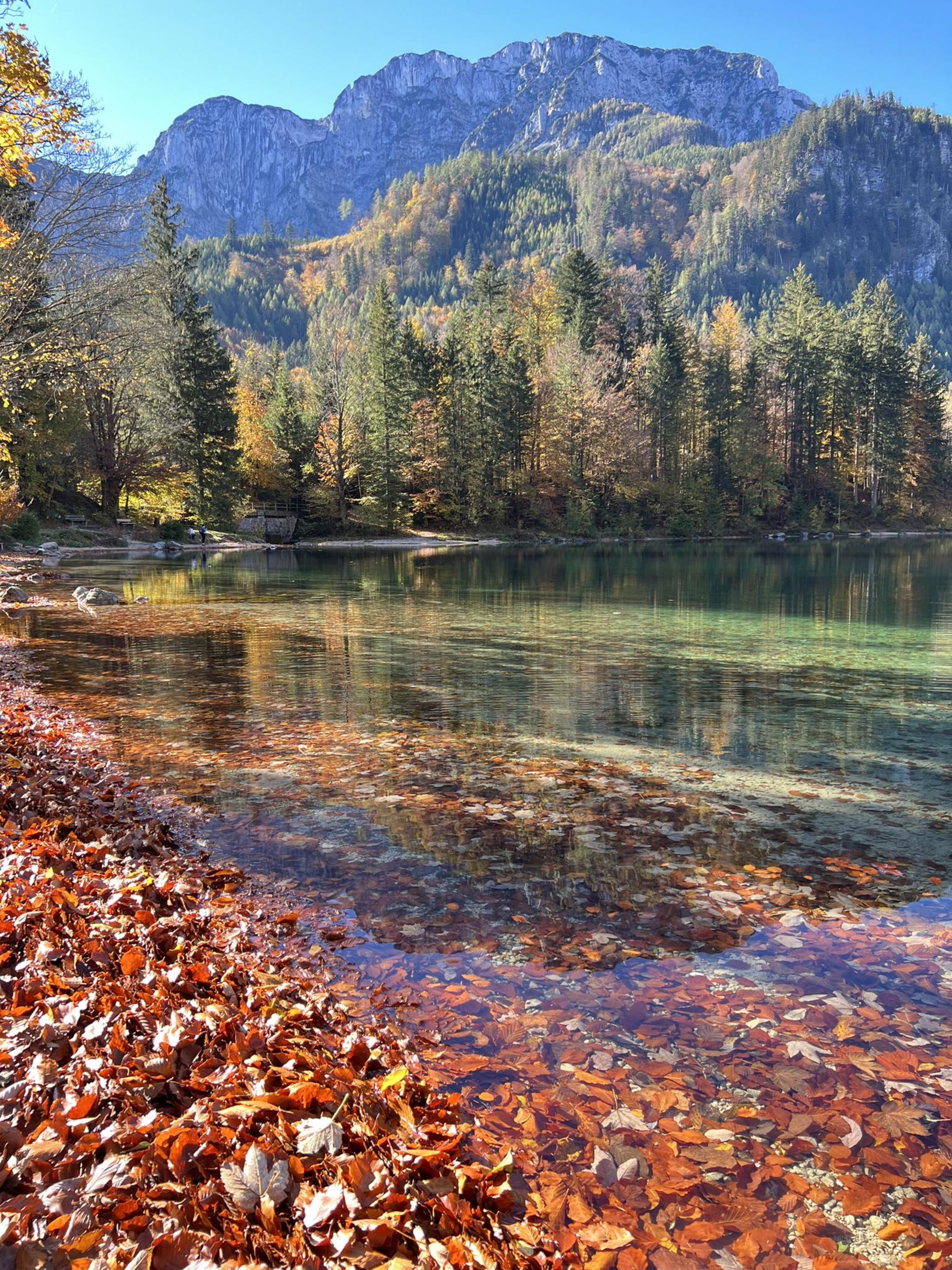Bunter Herbst im Salzkammergut.