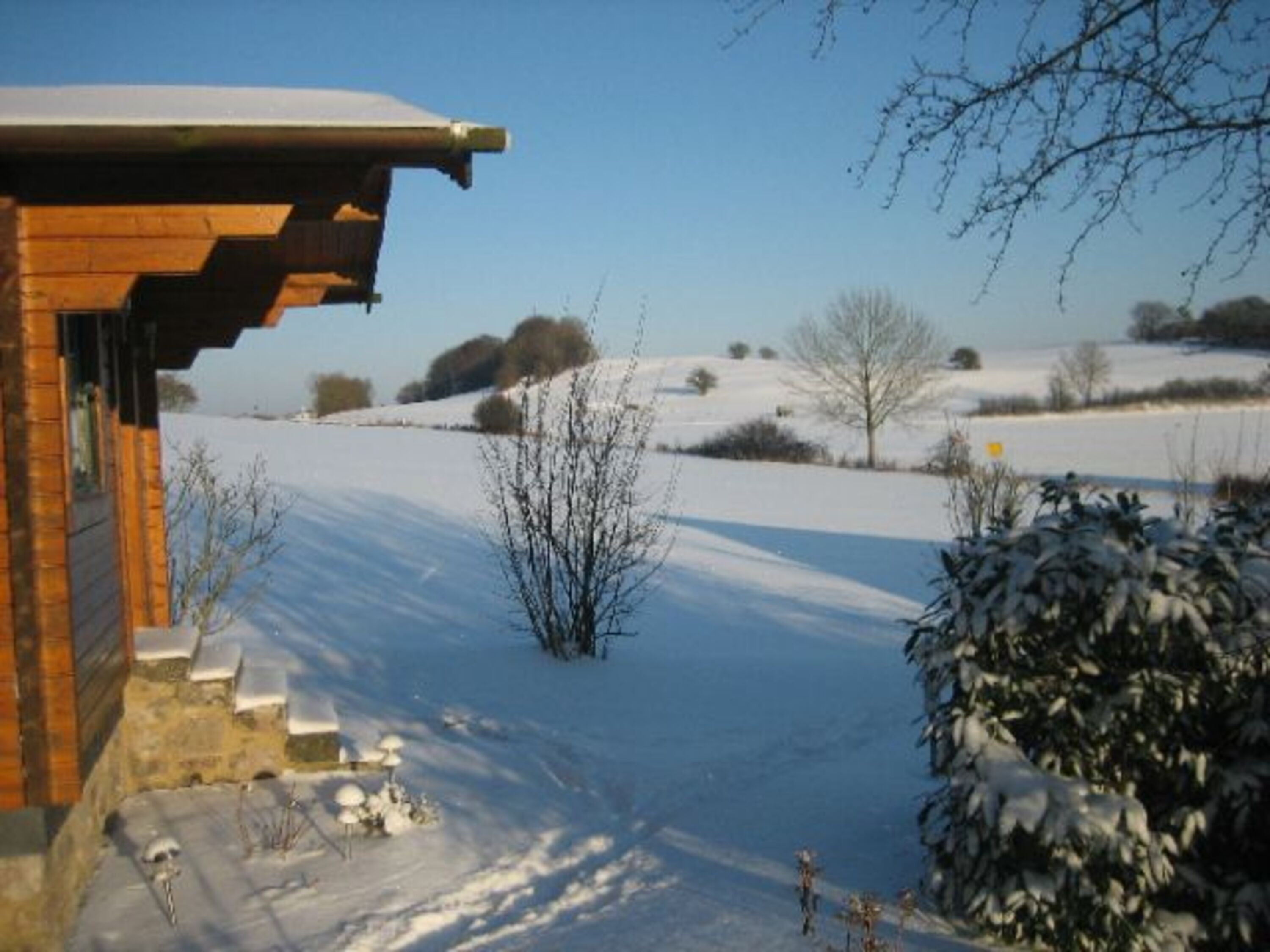 Sauna im Winter