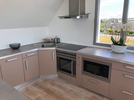 Die Küche mit alle für perfkt Urlaub (neue)