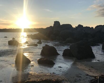 Strand: 40 m vom Haus