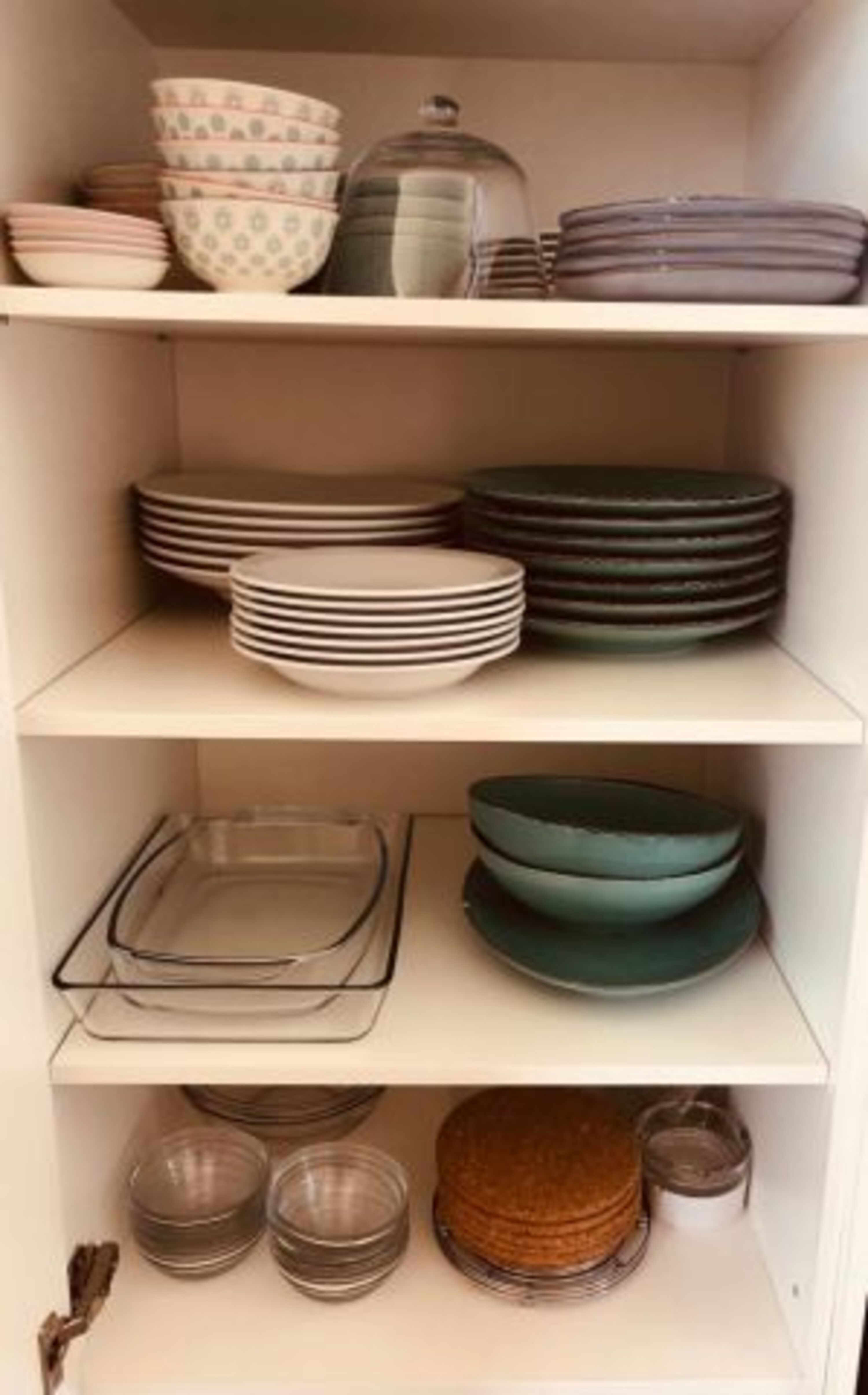 Blick in den Geschirrschrank