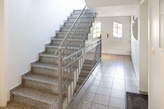 Treppenhaus des Appartementhauses