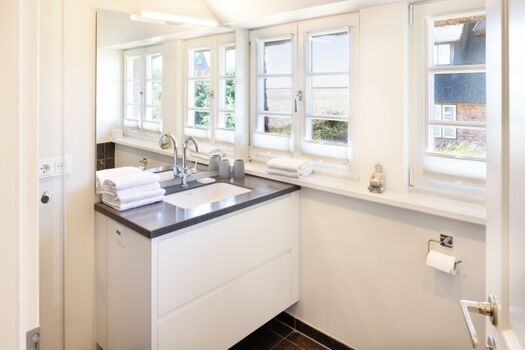 Badezimmer mit Meerblick