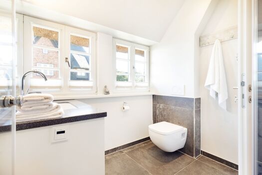 Badezimmer mit Meerblick