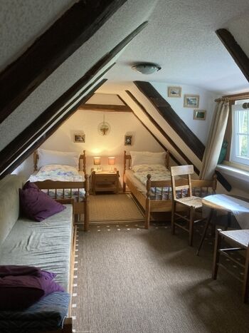 Schlafzimmer im Obergeschoss klein aber fein